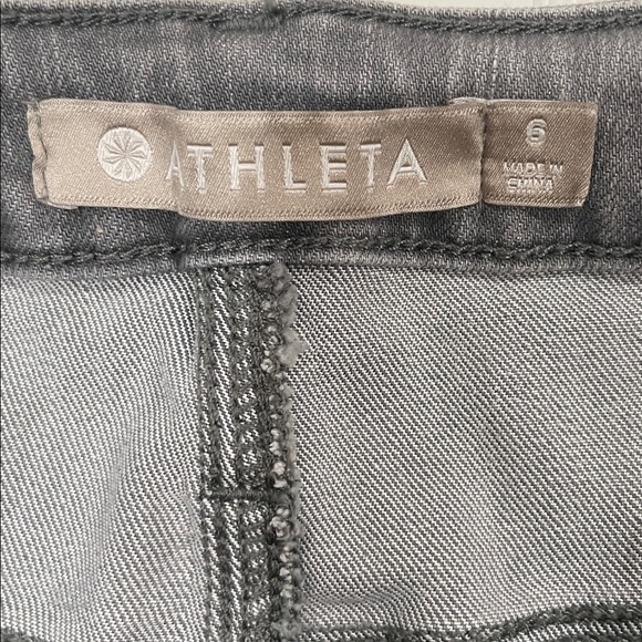 Athleta Sculptek Womens Skinny Gray Wash Midrise Jeans Size 6 - Picture 4 of 8
